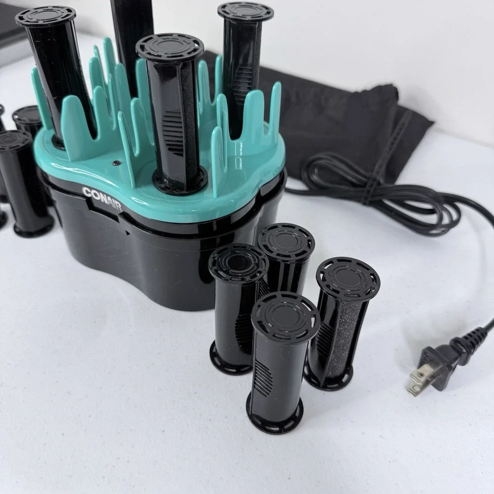 Conair HS67 Infiniti Pro Gentle Curls Steam Rollers W/12 Rollers Set Tested